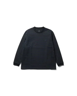 Heavy Cotton Border Long Sleeve T-Shirt