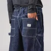 Recycled Cotton Denim Wide Pants
